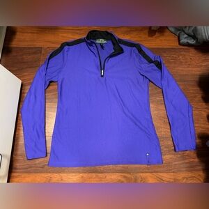 Ralph Lauren Purple and Black Activewear Top